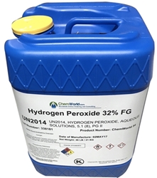 Is there a pump, faucet, or spout that is compatible with your 5 gallon 32% hydrogen peroxide container?