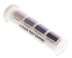 Can these test strips be used to detect iodine in drinking water?