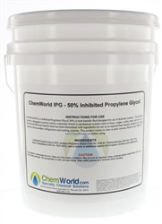 I need an Inhibited PG Water Glycol Mix for industrial fluid chillers that I can buy in 5 and 55 gallon containers